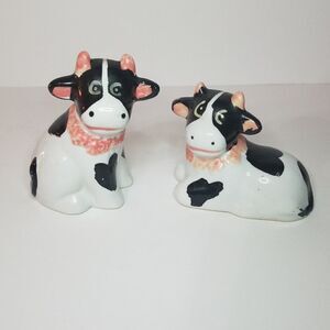 Whimsical Vintage Cow Figurines